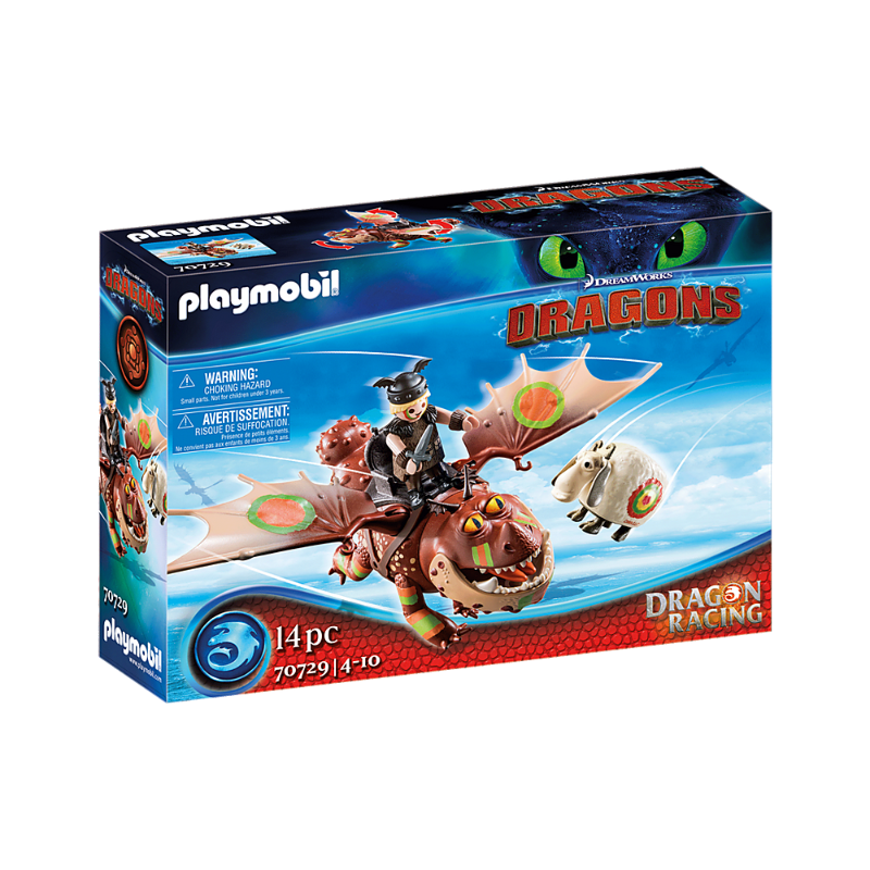 Playmobil Dragon Racing Fishlegs and Meatlug FunBox Fiesta