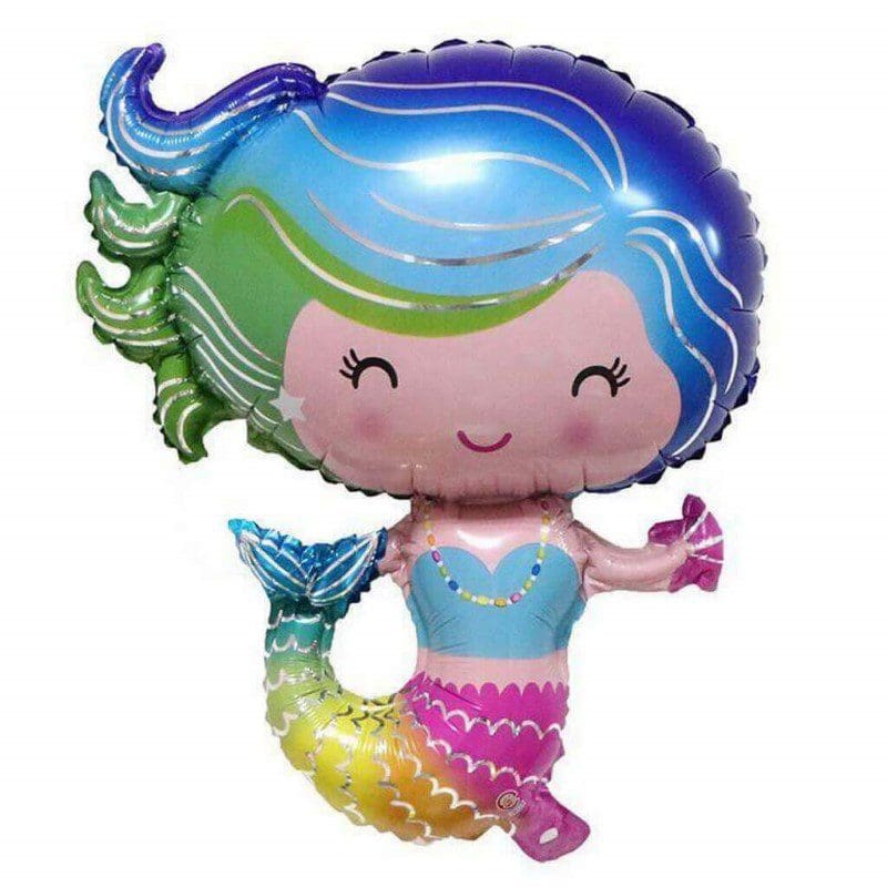 Mermaid Foil Balloon (72cm), Supershape | FunBox Fiesta